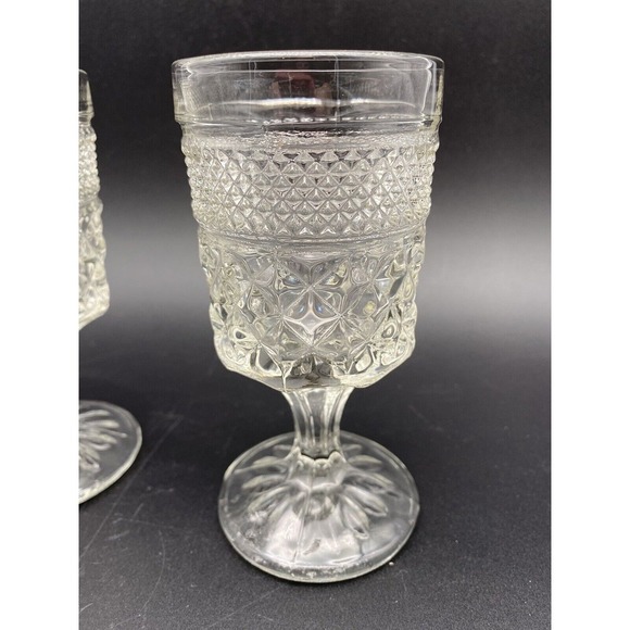 Wexford Clear by Anchor Hocking Wine/juice Glass‎   5 3/8" Set of 4 - Picture 2 of 7